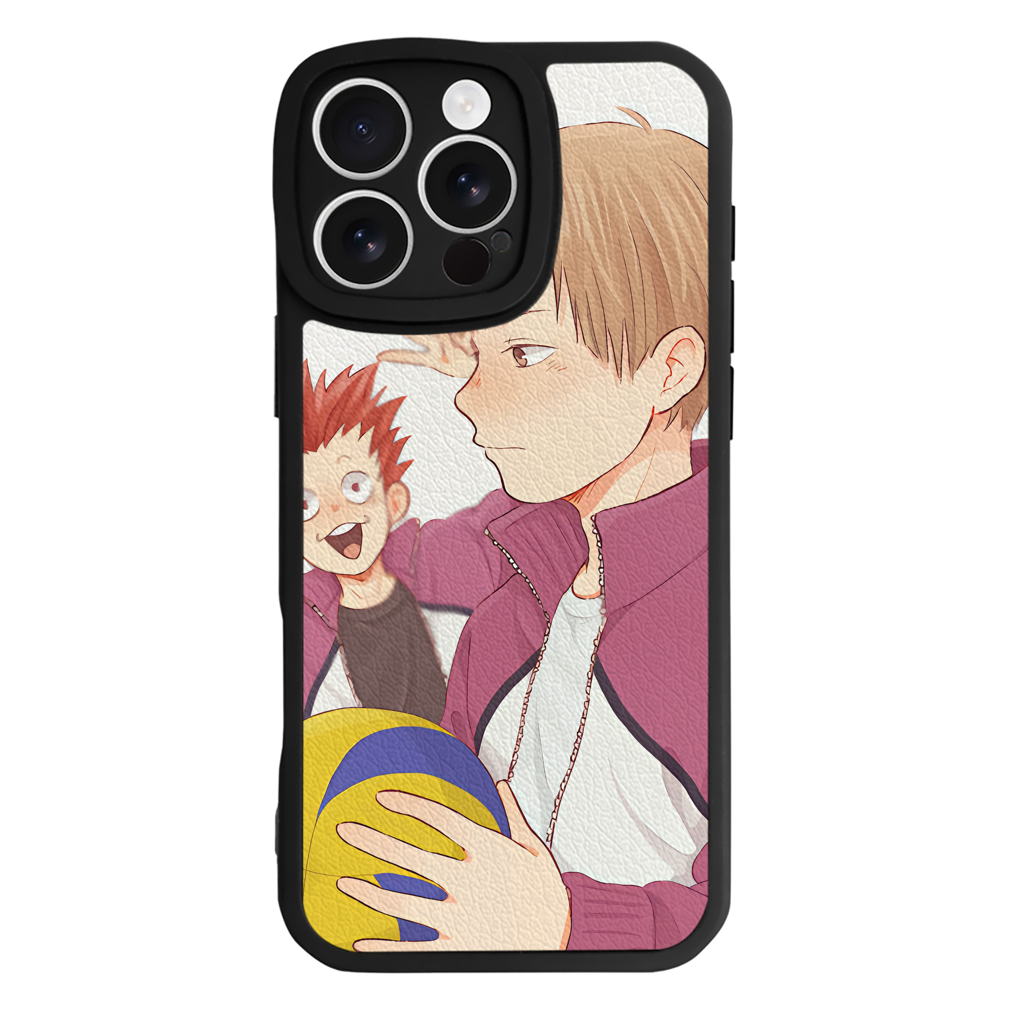 （画像用） ハイキュー!! Haikyu!! 【iPhone 16シリーズ対応】シリコンスマホケース（レザー調） 材質：シリコン
